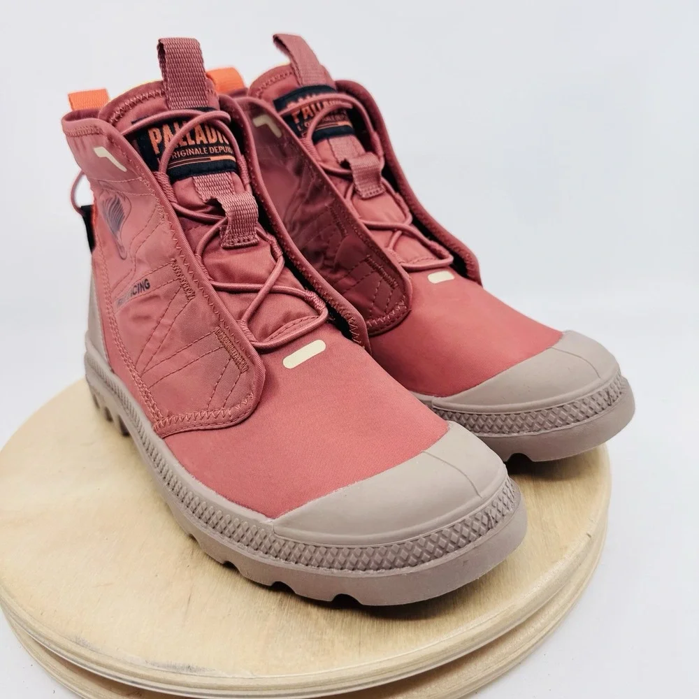 Palladium Pampa Travel Lite RS Boots Terra Womens Size 6 Lightweight Hiking Shoe